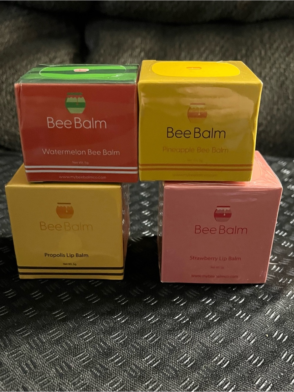 Lip Balm 4-Pack — Watermelon, Pineapple, Propolis, Strawberry